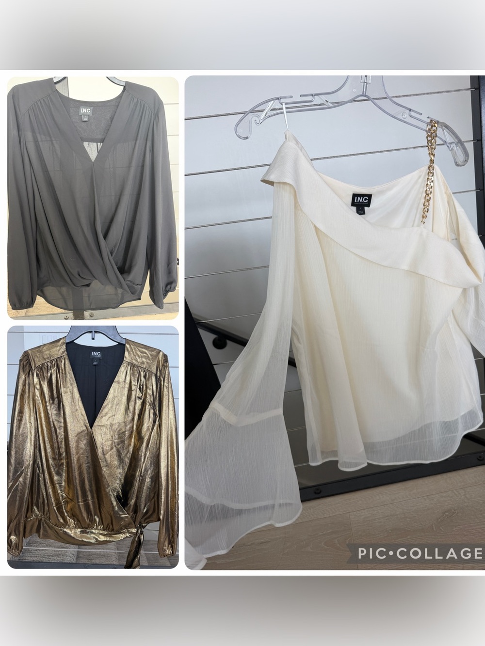 3 INC International Concepts bundle. Womens blouse size Large